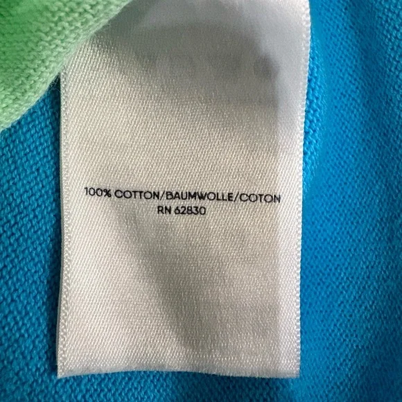 LANDS’ END Pastel Color-Block Crewneck Sweater | 2026 Dopamine Dressing Trend - Picture 8 of 9